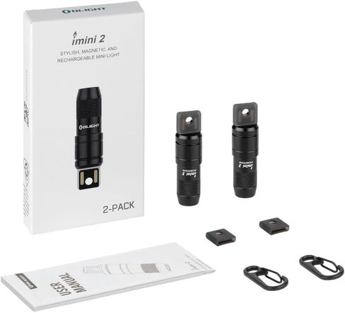 OLIGHT IMINI 2 EDC مصباح يدوي لسلسلة المفاتيح القابلة لإعادة الشحن، 50 لومن ضوء صغير مدمج ومحمول، مصابيح LED صغيرة لحلقة المفاتيح مع بطارية مدمجة مثالية للحمل اليومي وحالات الطوارئ (OD أخضر) in Kuwait