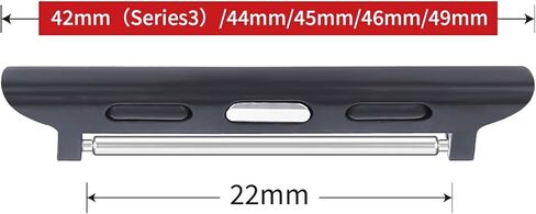 JuLand 2 Pairs Apple Watch Band Connector Spring Bar Compatible for Apple Watch, Metal Stainless Steel Connection Adapter Apple Strap Pin with Replacement Tool for iWatch Strap in Saudi Arabia