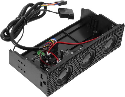 مكبرات صوت أجهزة الكمبيوتر المحترفة المحيطة بالجهاز الأمامي CASE CASE BLACK STEREO in Saudi Arabia