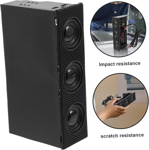 مكبرات صوت أجهزة الكمبيوتر المحترفة المحيطة بالجهاز الأمامي CASE CASE BLACK STEREO in Saudi Arabia