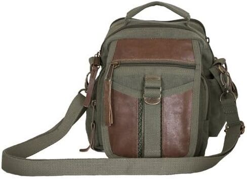 FOX OUTDOOR PRODUCTS Classic Eurostyle On the Go Compact Day-to-Day Heavy-Weight Cotton Canvas Genuine Leather Travel Organizer Bag in Saudi Arabia