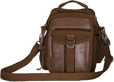 FOX OUTDOOR PRODUCTS Classic Eurostyle On the Go Compact Day-to-Day Heavy-Weight Cotton Canvas Genuine Leather Travel Organizer Bag in Saudi Arabia