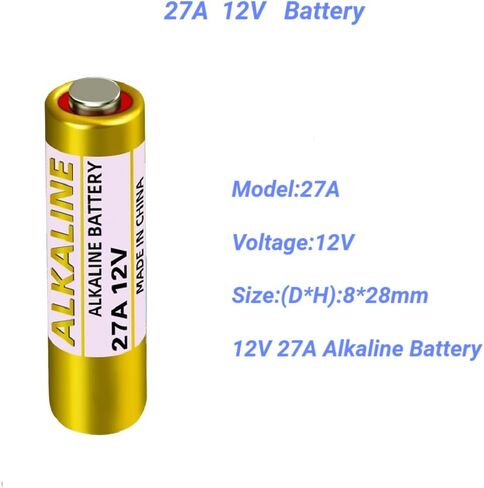 27A 12V بطارية القلوية لعملية التحكم عن بُعد (5 عبوات) - A27 MN27 27 A 12 فولت تدوم لفترة طويلة لسيارة مفتاح السيارة ، أبواب المرآب in Saudi Arabia