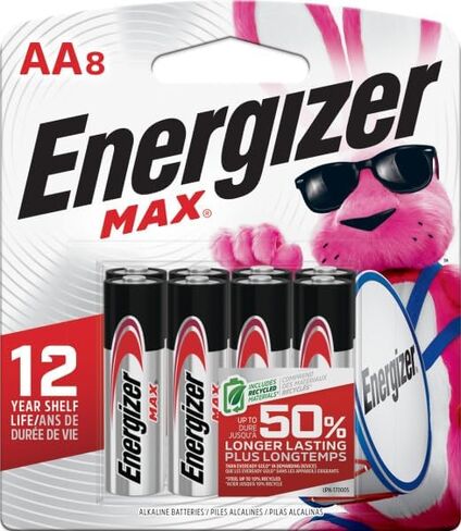 Energizer MAX AA Batteries & AAA Batteries Combo Pack, 8 AA and 8 AAA (16 Count) in Saudi Arabia