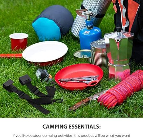 Shappy Canopy Hanging Clips Tent Clips for Booth Displays Camping | Adjustable Straps with Metal Hooks, Hanging Signs Lanterns Bags, Tent Shade Accessories Vendor Booth Events Camping in Kuwait