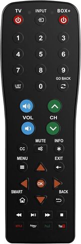 جهاز التحكم عن بُعد Universal TV Universal مقاوم للماء للتلفزيون ، ونظام الصوت ، وصندوق الكابل/الأقمار الصناعية ، ومشغل DVD ، و Roku TV ، و Apple TV ، و Easy Clean - 2 في 1 in Kuwait