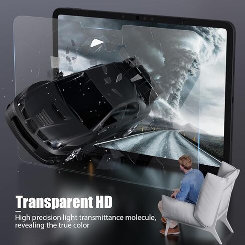 1 حزمة متوافقة مع Lenovo Yoga Tab 13 13 "واقي شاشة زجاجية مقسمة ، Ultra HD ، مضاد للحالة الخدش ودية ، تسهيل التثبيت in Kuwait