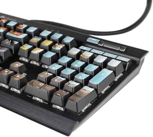 Skinit Scheal Skin Gonment أخرى متوافقة مع لوحة مفاتيح الألعاب الميكانيكية K95 RGB Platinum - ديزني ويني ويني ذا بوه كل شخصيات تصميم in Saudi Arabia