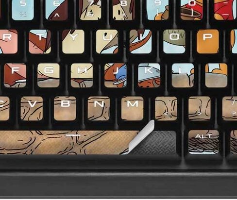 Skinit Scheal Skin Gonment أخرى متوافقة مع لوحة مفاتيح الألعاب الميكانيكية K95 RGB Platinum - ديزني ويني ويني ذا بوه كل شخصيات تصميم in Saudi Arabia