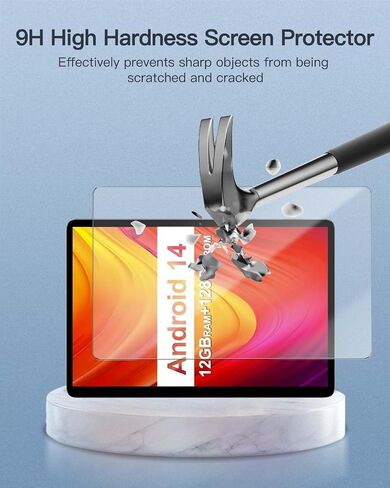 واقي شاشة 2 عبوة لـ ATMPC IT-801B Android 14 Tablet 10 بوصة ، زجاج مقسّن 9H من أجل ATMPC IT-801B مضاد للقرعة ، خالية من الفقاعات ، وضوح HD in Kuwait