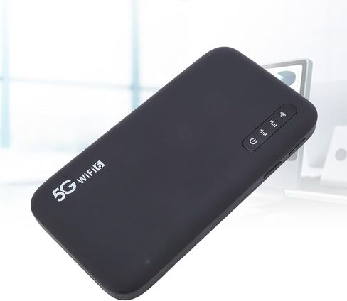 DPOFIRS 5G Mobile Hotspot Router مع فتحة بطاقة SIM للسفر المنزلي ، دعم 16 جهازًا ، 6100 مللي أمبير في الجهاز in Saudi Arabia