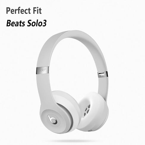 Geiomoo Silicone Earpads for Beats Solo3 Headphones, Replacement Ear Cushions Cover (Black) in Kuwait