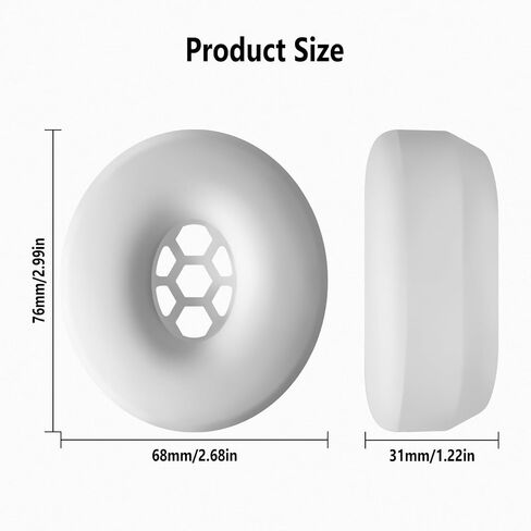 Geiomoo Silicone Earpads for Beats Solo3 Headphones, Replacement Ear Cushions Cover (Black) in Kuwait