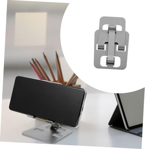 Angoily Elegant Aluminum Phone Holder Desktop Phone Support Portable Tablet Rack -wear for Movies in Saudi Arabia