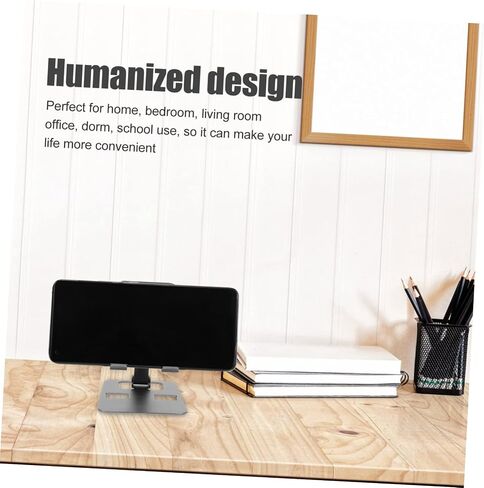 Angoily Elegant Aluminum Phone Holder Desktop Phone Support Portable Tablet Rack -wear for Movies in Saudi Arabia