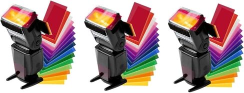 Gadpiparty 3pcs Colors Gel Filter Kit for Camera Flash Lightweight Filters for Professional Photography and Effects in Saudi Arabia