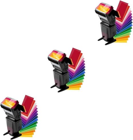 Gadpiparty 3pcs Colors Gel Filter Kit for Camera Flash Lightweight Filters for Professional Photography and Effects in Saudi Arabia