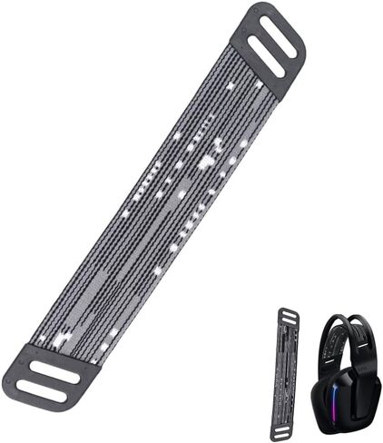 Molgria Headphone Beadbling Straps ، أحزمة عجب رئيسية بديلة لـ Logitech G733 Wireless G335 Wired Geaming Meadset (خلل أسود) in Saudi Arabia