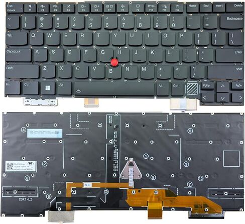 BestParts Backlit Laptop Keyboard Replacement for Lenovo Thinkpad X1 Carbon 12th Gen 2024 Gen 12 Type 21KC Type 21KD US Layout with TrackPoint Black Without Frame in Saudi Arabia