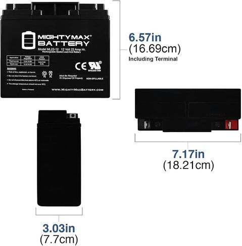Mighty Max Battery 12V 22AH Beathed Lead Acid Battery for Jump N Carry JNC660 in Saudi Arabia