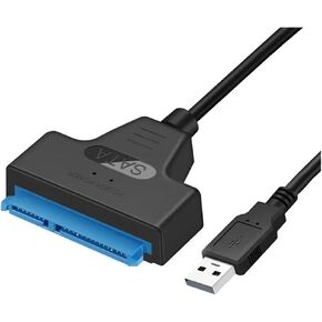 SATA إلى USB 3.0 2.0 TY> PE C CABLE تصل إلى 6 جيجابت في الثانية لمدة 2.5 بوصة محرك الأقراص الثابتة SSD خارجي SSD SATA 3 22 دبوس محول نقل البيانات (USB 2.0) in Kuwait