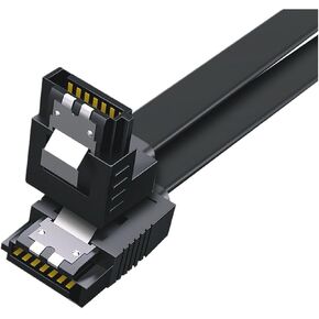 SATA III Cable 6Gbps 39CM Straight Bend HDD SDD Data Cable with Locking Latch for SSD CD Drive Writer Desktop PC(Double Straight) in Saudi Arabia