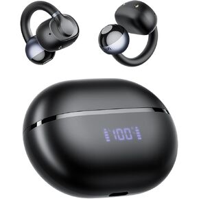 فتحات سماعات الأذن المفتوحة ، سماعات أذن Open-Ear NC1 ، Bluetooth 5.4 مقطع على سماعات الأذن مع برامج تشغيل 11 مم ، شاشة LED ، التحكم في التطبيق ، مقطع على سماعات الرأس مع إلغاء ضوضاء الذكاء الاصطناعي ، الاتصال المزدوج ، IPX4 ، 20H in Saudi Arabia