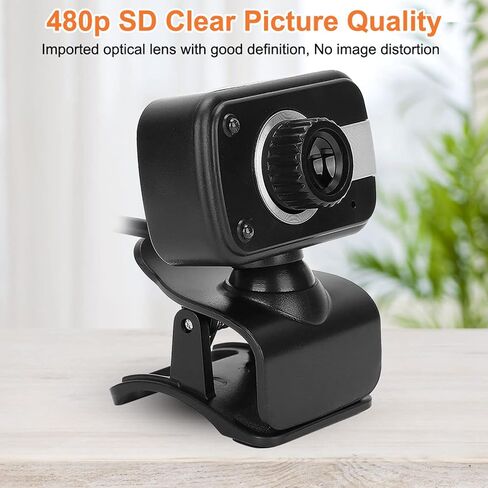 Yunir USB Web Camera 360 ° Camera HD Computer مع مصابيح Microphone و LED مدمجة لمؤتمرات الاتصال بالفيديو Skype MSN Yahoo ، كاميرا كمبيوتر محمول 1080 بكسل in Kuwait