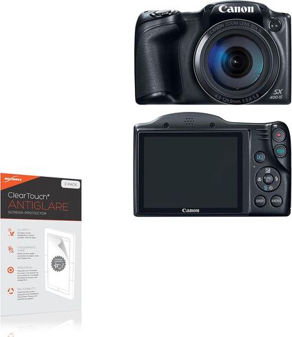 واقي شاشة Boxwave متوافق مع Canon PowerShot SX400IS-Cleartouch Anti-Glare (2 pack) ، Skin Matte Milt in Kuwait