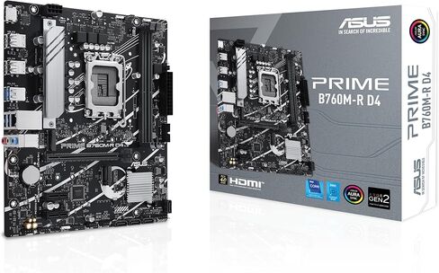 ASUS PRIME B760M-R D4 (المقبس 1700/B760/DDR4/S-ATA 6GB/S/Micro ATX) in Kuwait