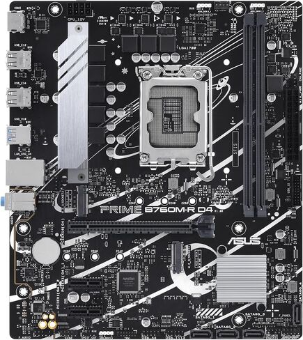 ASUS PRIME B760M-R D4 (المقبس 1700/B760/DDR4/S-ATA 6GB/S/Micro ATX) in Kuwait