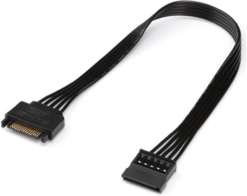 30 سم 15pin sata ذكر إلى أنثى كابل تمديد الطاقة من أجل 18AWG كابل تزويد طاقة الأسلاك النحاسية النقي in Saudi Arabia