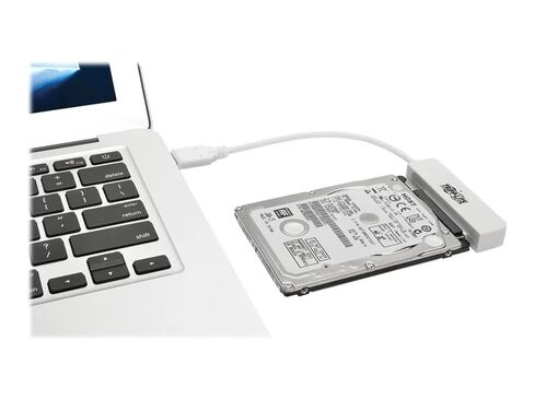 Tripp Lite Eaton U438-06N-G2-W USB-C 3.1 Gen 2 إلى SATA III محول ، كابل 6 جيجابت في الثانية 10 جيجابت في الثانية ، 2.5/3.5 محول SSD HDD ، المكونات والتشغيل ، أبيض ، حزمة حزمة سحابة مسبقة ما قبل التكوين مؤهل (حزمة واحدة) in Saudi Arabia