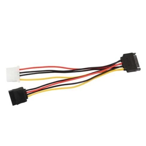 SATA 15pin Power Supply to SATA 15pin and IDE 4pin Power Splitter Cables for Motherboards and Hard Drives in Saudi Arabia