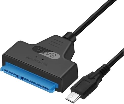 SATA إلى USB 3.0 2.0 TY> PE C CABLE تصل إلى 6 جيجابت في الثانية لمدة 2.5 بوصة محرك الأقراص الثابتة SSD خارجي SSD SATA 3 22 دبوس محول نقل البيانات (USB 2.0) in Saudi Arabia