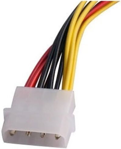 SATA Adapter Cable IDE 4Pin Male to 3 Port SATA Female Splitter Hard Drive Power Supply Cable SATA Cable 22cm in Saudi Arabia
