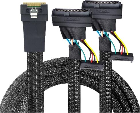 0.5M-PC-E Slimline S/كجميع SFF-8654 شاملة للمغرفة 8i إلى 2x SFF-8639 U. in Saudi Arabia