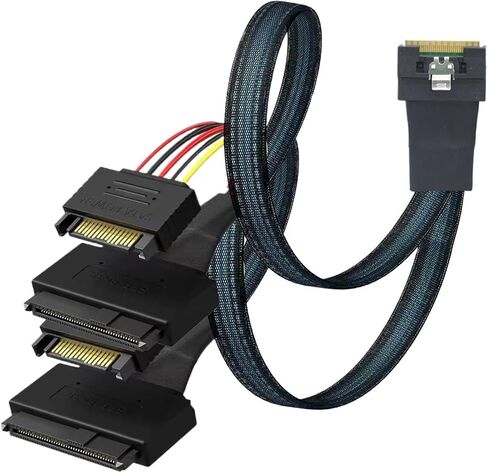 0.5M-PC-E Slimline S/كجميع SFF-8654 شاملة للمغرفة 8i إلى 2x SFF-8639 U. in Saudi Arabia