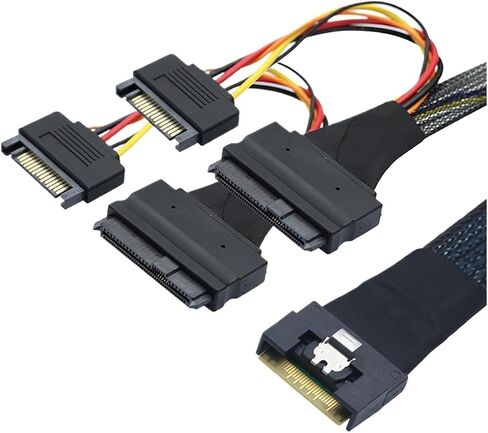 0.5M-PC-E Slimline S/كجميع SFF-8654 شاملة للمغرفة 8i إلى 2x SFF-8639 U. in Saudi Arabia