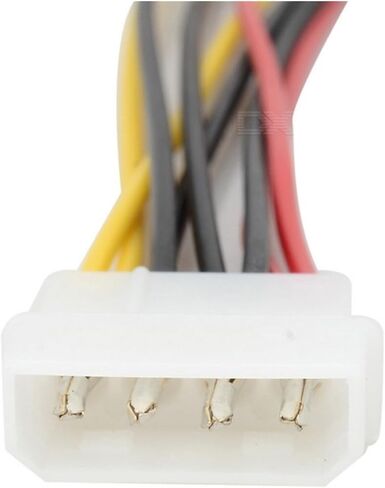 1PCS Serial ATA SATA 4 PIN IDE إلى 2 من 15 PIN HDD Adapter Cable الترويج في جميع أنحاء العالم in Saudi Arabia