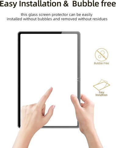 Screen Protector for POWMUS M518 Tablet Android 15 Tablet 11", HD Scratch Resistant Tempered Glass Film for POWMUS M518 Drop Protection,Touch Sensitive,Anti-Fingerprint,2 pack. in Saudi Arabia