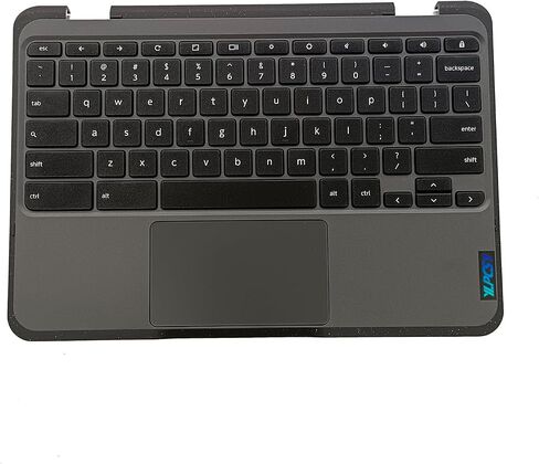 استبدال Lenovo Chromebook 300e Gen 3 82J9 82JA الكمبيوتر المحمول العلوي العلوي CASE RREST US لوحة مفاتيح لوحة اللمس جزء 5M11C94699 in Saudi Arabia