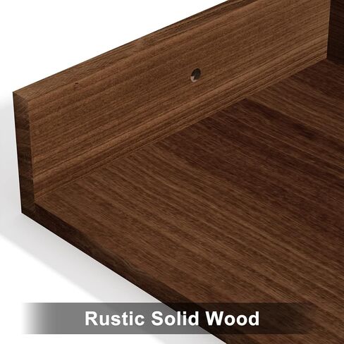 رف حائط زاوية SRIWATANA، أرفف عائمة على الحائط، مجموعة أرفف زاوية من الخشب الريفي مكونة من 3 قطع لغرفة المعيشة وغرفة النوم والمطبخ (أبيض مغسول) in Kuwait