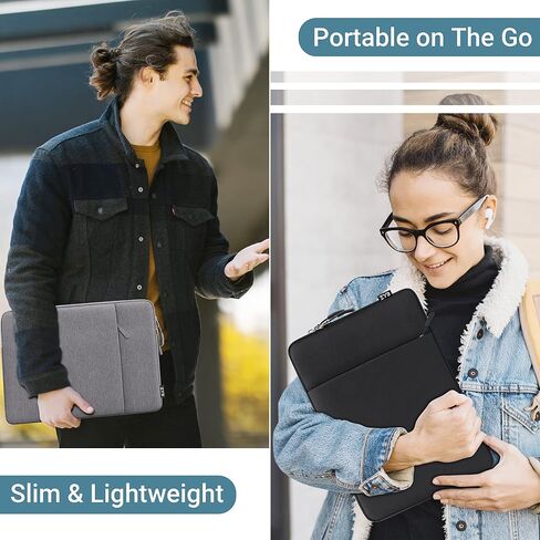 ZYB Laptop Case 16 Inch,16 Inch Laptop Sleeve for 16 Inch Notebook MacBook Pro 16 Lenovo ThinkBook/IdeaPad/ThinkPad HP Dell Acer ASUS etc Waterproof Computer Sleeve with Pocket & Accessory Bag-Black in Kuwait