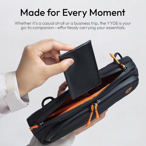 ULANZI YY08 Sling Bag Everyday Shoulder Bag for DJI Osmo Pocket 3/GoPro/Insta360 Action Cameras, Vlog Photography Crossbody Portable Bag Small Camera Case w Detachable Strap, 2L, Gray in Saudi Arabia