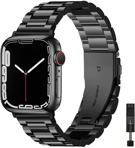 Metal Band for Apple Watch Bands for Men & Women 49mm 45mm 44mm 42mm 41mm 40mm 38mm, Business Stainless Steel Strap for iWatch Bands Ultra 2, SE, Ultra Series 10 9 8 7 6 5 4 3 2 1 in Saudi Arabia