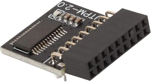 الوحدة النمطية TPM2.0 ، 18 PIN PCB TPM 2.0 وحدة أمان التشفير سوداء سوداء سوداء سوداء للوحة الأم الإلكترونية in Saudi Arabia