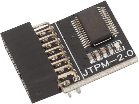 الوحدة النمطية TPM2.0 ، 18 PIN PCB TPM 2.0 وحدة أمان التشفير سوداء سوداء سوداء سوداء للوحة الأم الإلكترونية in Saudi Arabia