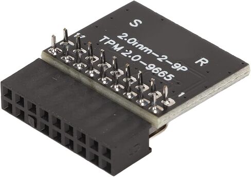 الوحدة النمطية TPM2.0 ، 18 PIN PCB TPM 2.0 وحدة أمان التشفير سوداء سوداء سوداء سوداء للوحة الأم الإلكترونية in Saudi Arabia
