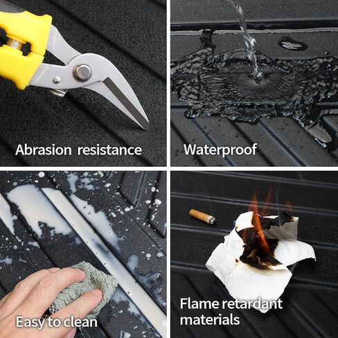 Car Floor Mats and Cargo Trunk Liner Compatible for Honda HR-V 2023 2024 All Weather TPE Rubber Protect Mat Full Set Black Honda HRV Accessories (2023 Honda HR-V Floor mats+Cargo Liner) in Kuwait